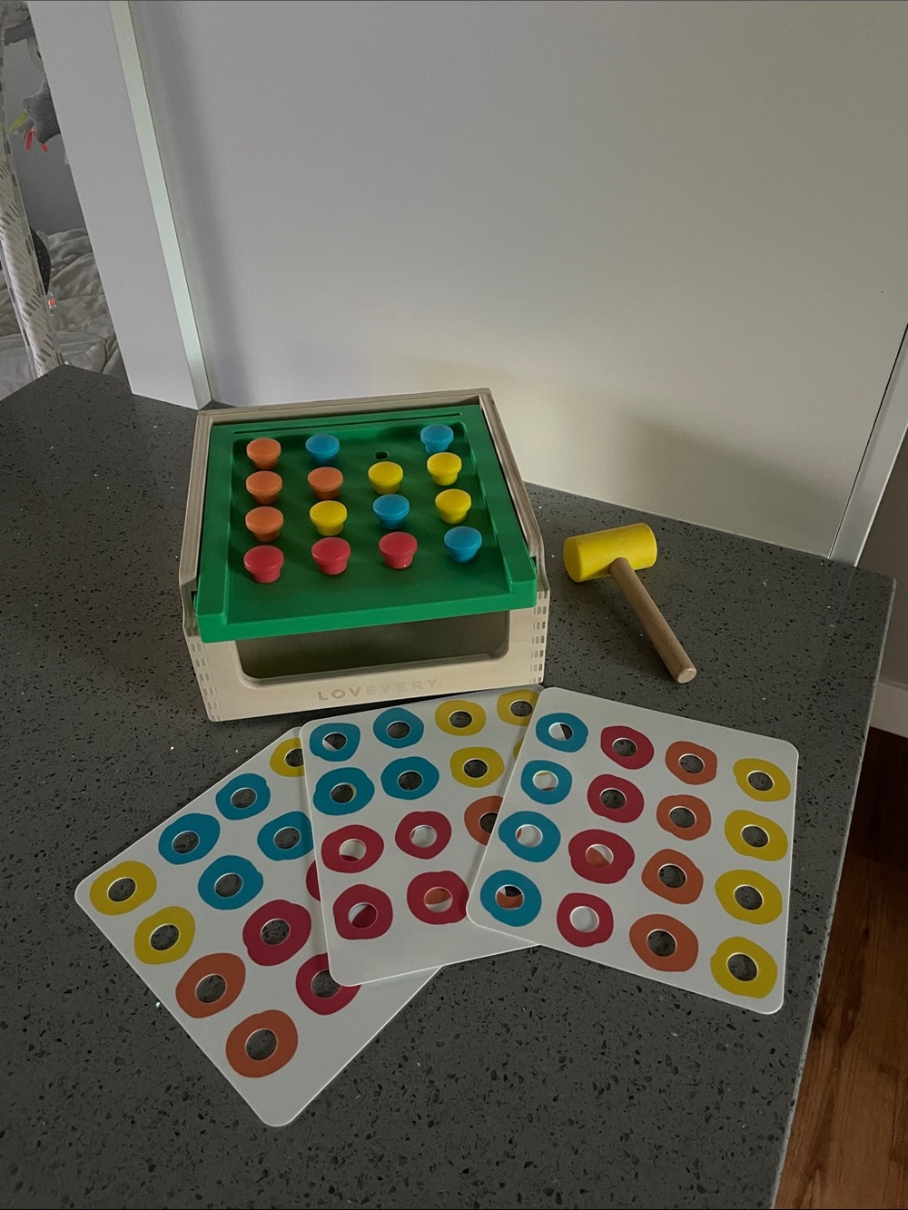 Lovevery Wooden Hammer Pegboard Toy